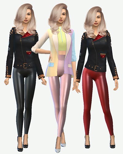 The Sims 4 Leather Leggings