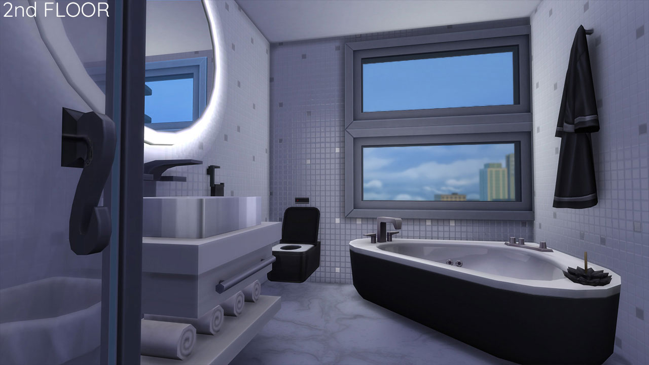 The sims 4 Apartment 701 bathroom