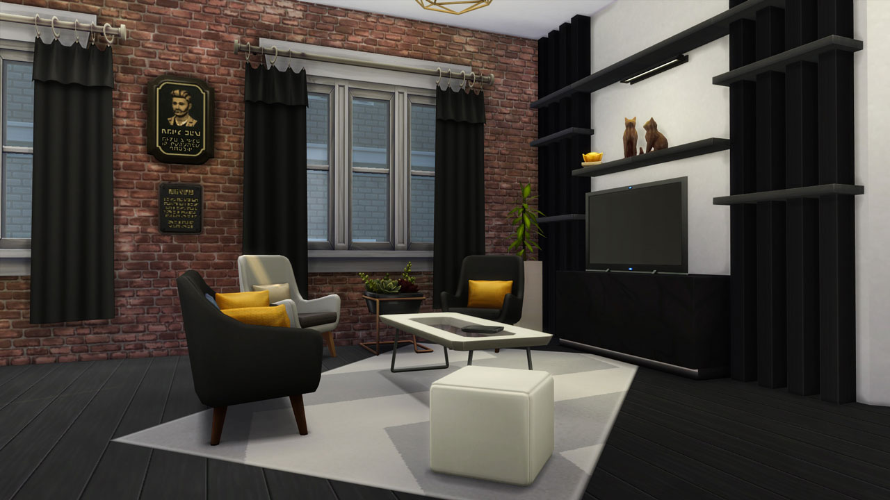 The sims 4 18 Culpepper House living room