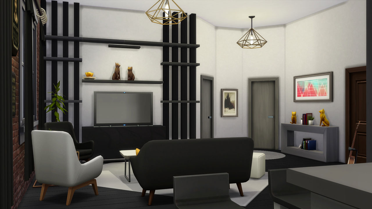 The sims 4 18 Culpepper House living room