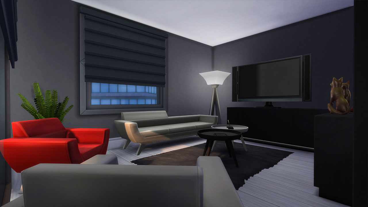 The sims 4 Apartment 702 ZenView living room