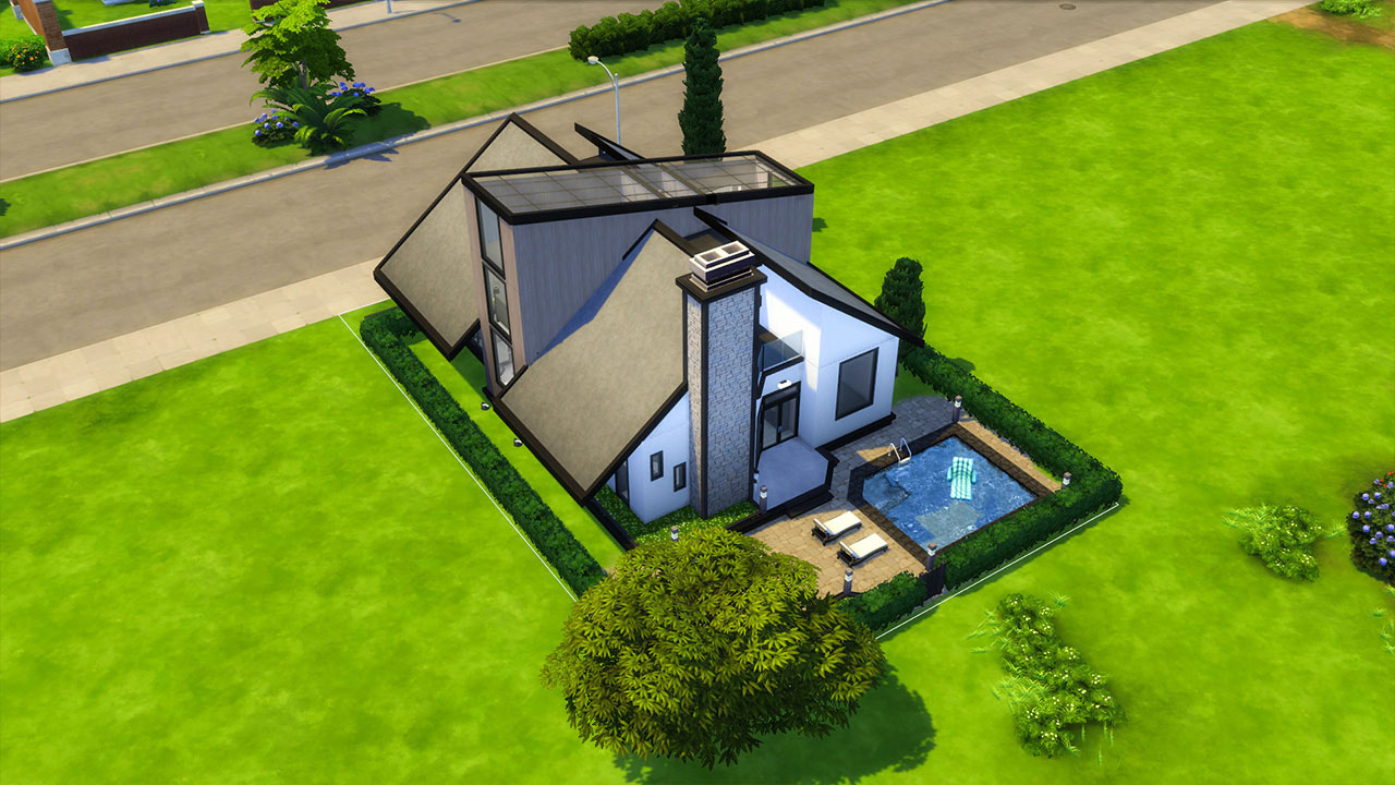 The Sims 4 modern house top view