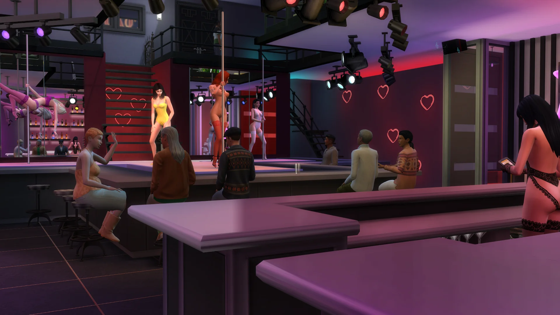 The sims 4 strip club