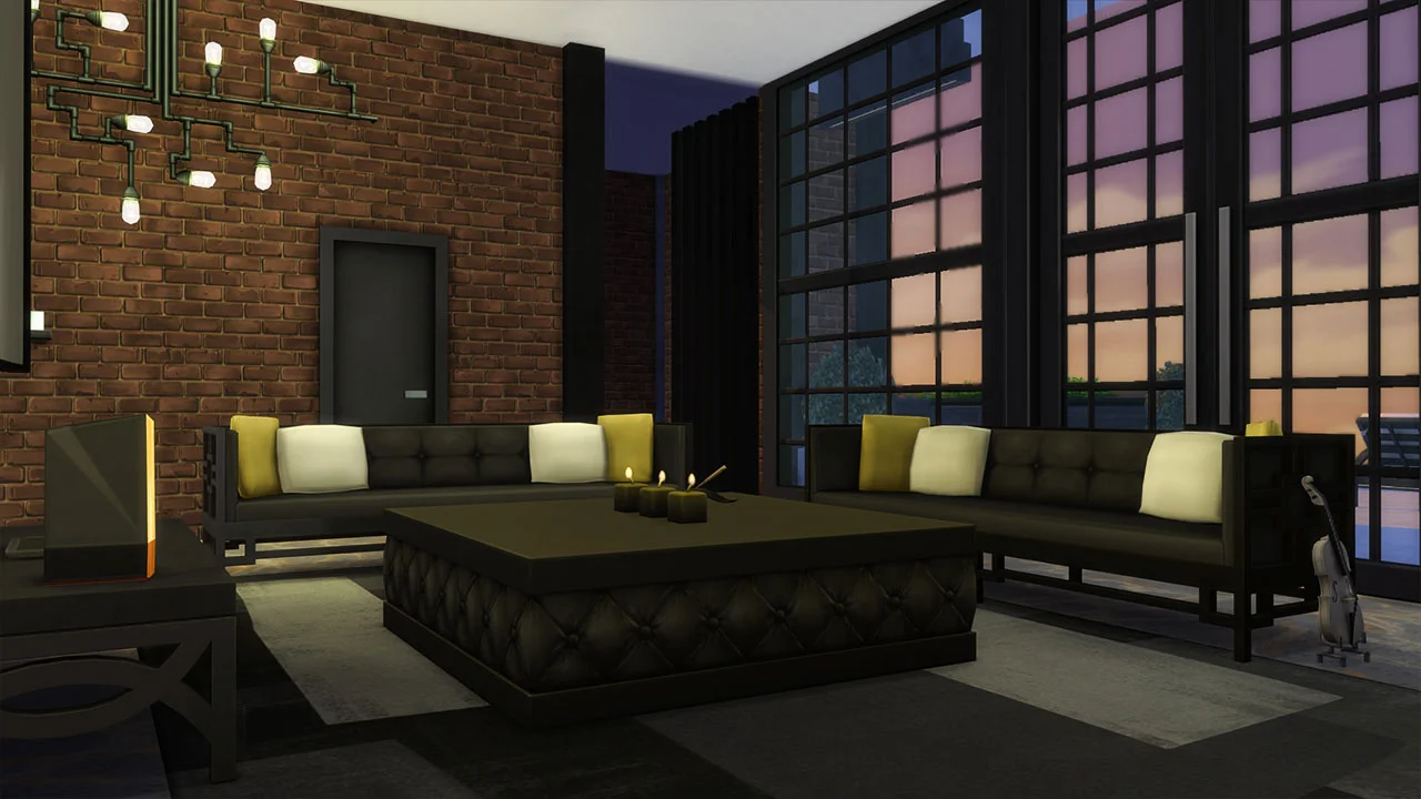 The sims 4 penthouse living room