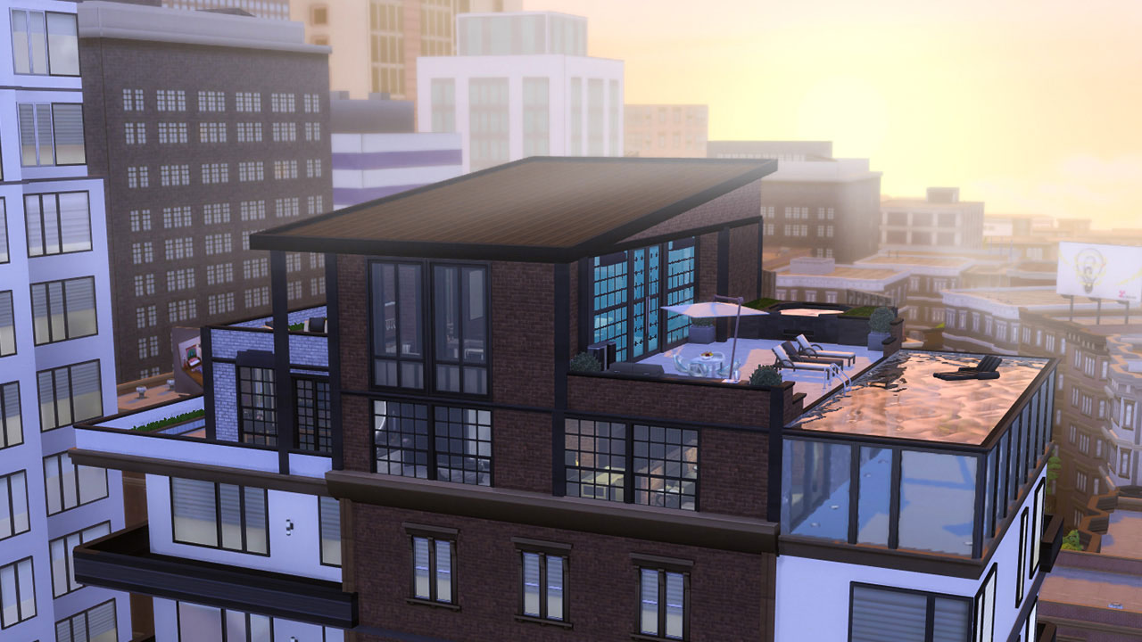The sims 4 Fountainview Penthouse