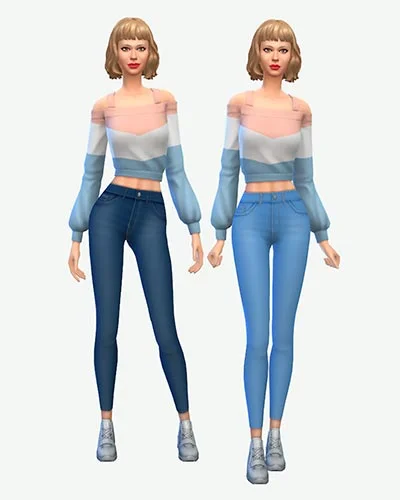 The sims 4 Skinny Jeans CC