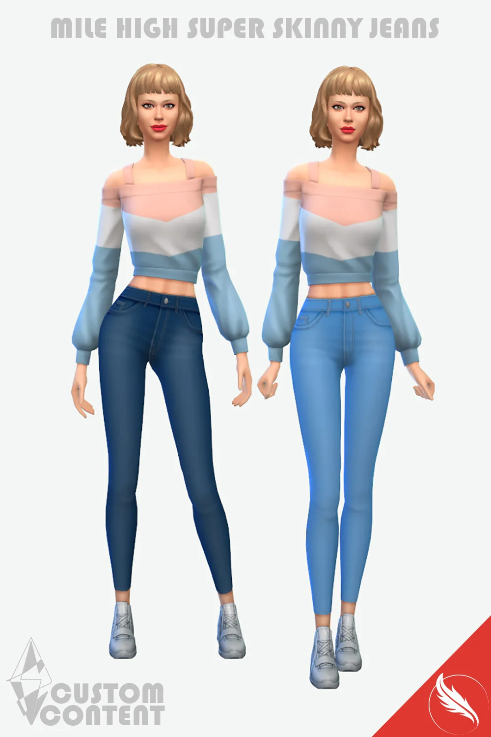 The sims 4 Skinny Jeans CC