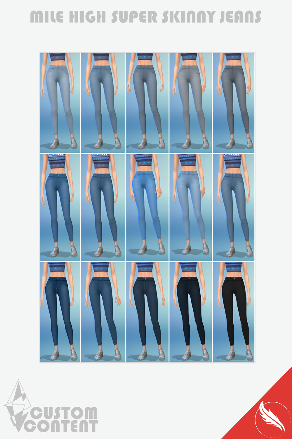 The sims 4 CC Skinny Jeans