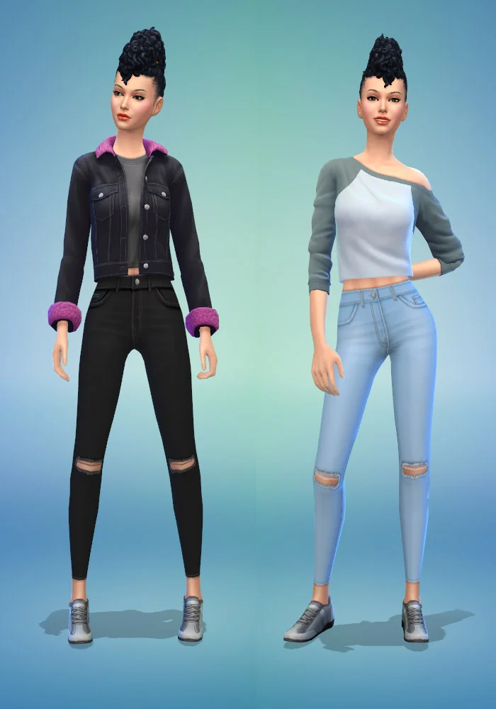 The sims 4 cc ripped jeans