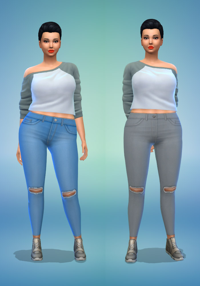 The sims 4 cc ripped jeans