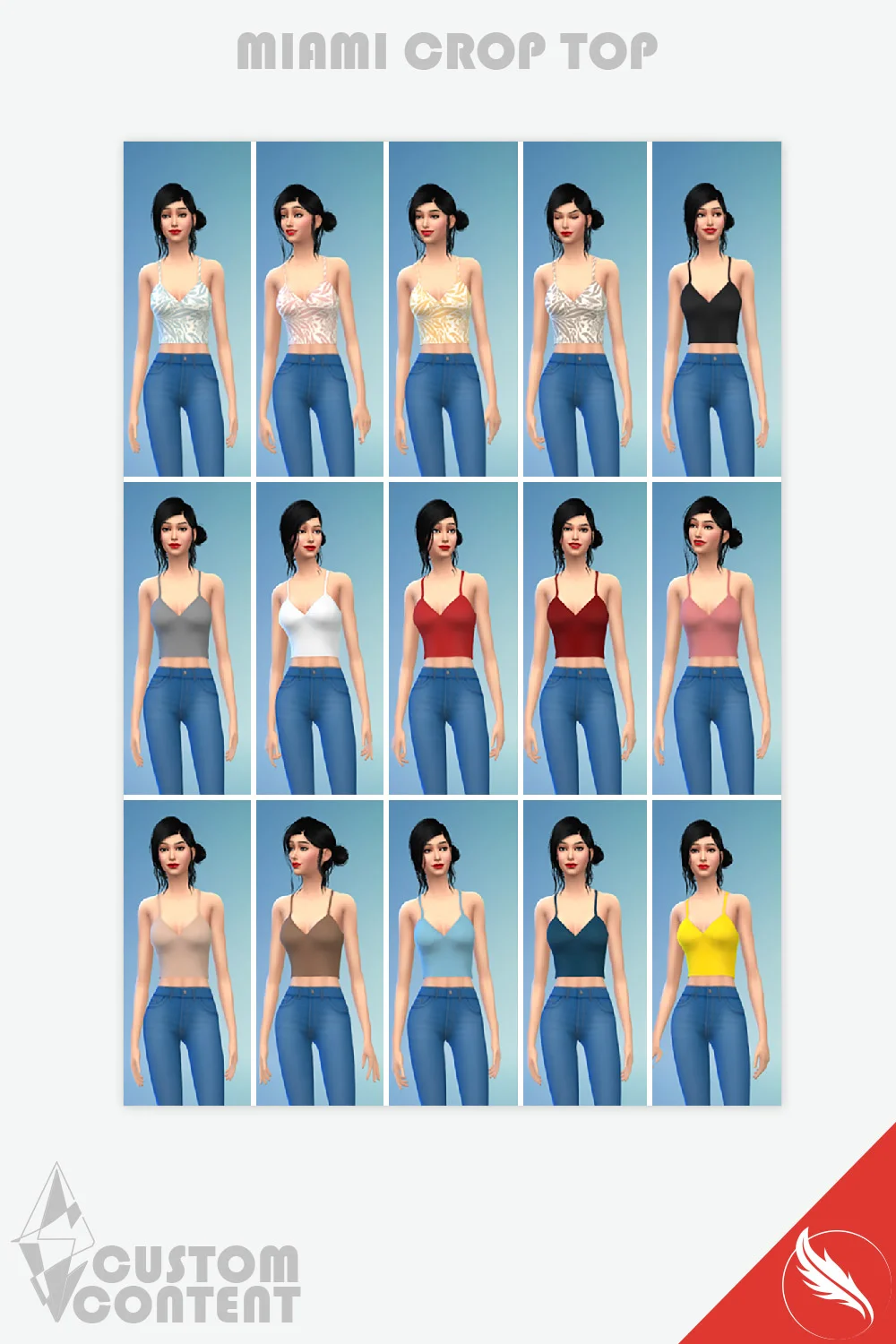 The Sims 4 Crop Top CC