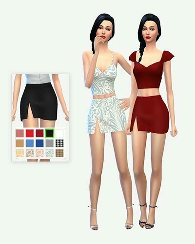 The Sims 4 CC Mini Skirt