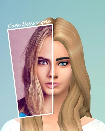 The Sims 4 Cara Delevingne Sim