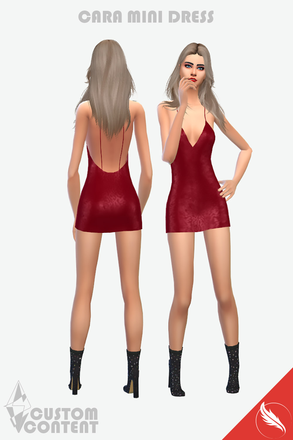 The Sims 4 Party Mini Dress Custom Content