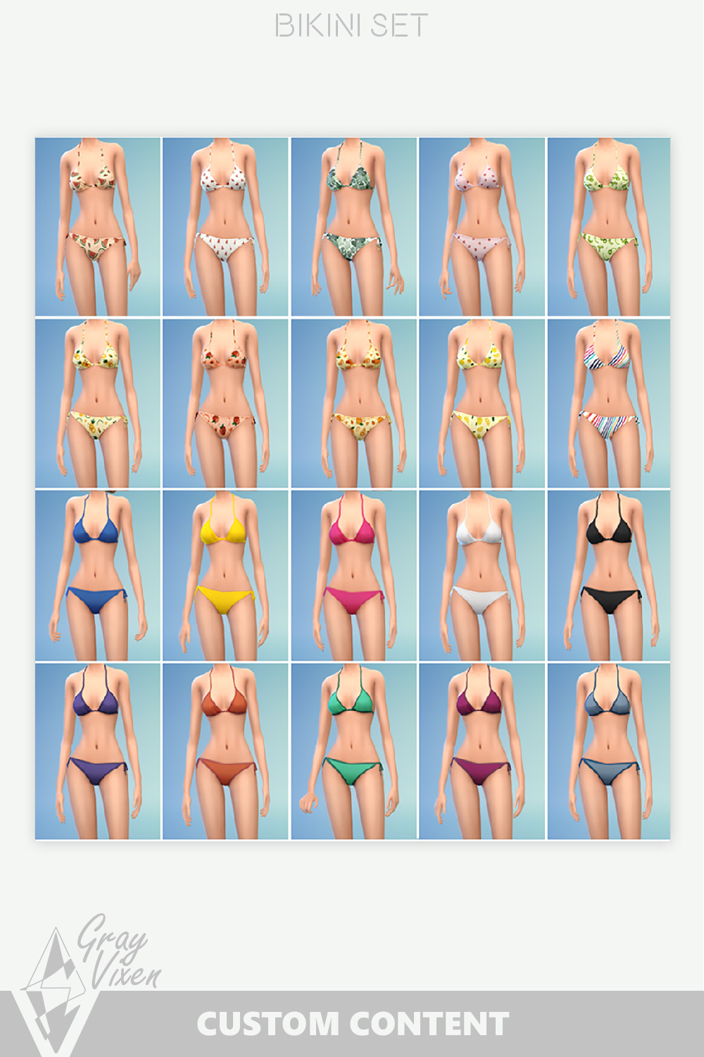 The Sims 4 CC Bikini Set