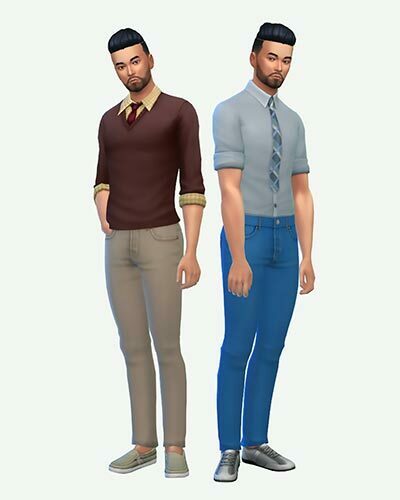 The Sims 4 Male Jeans CC