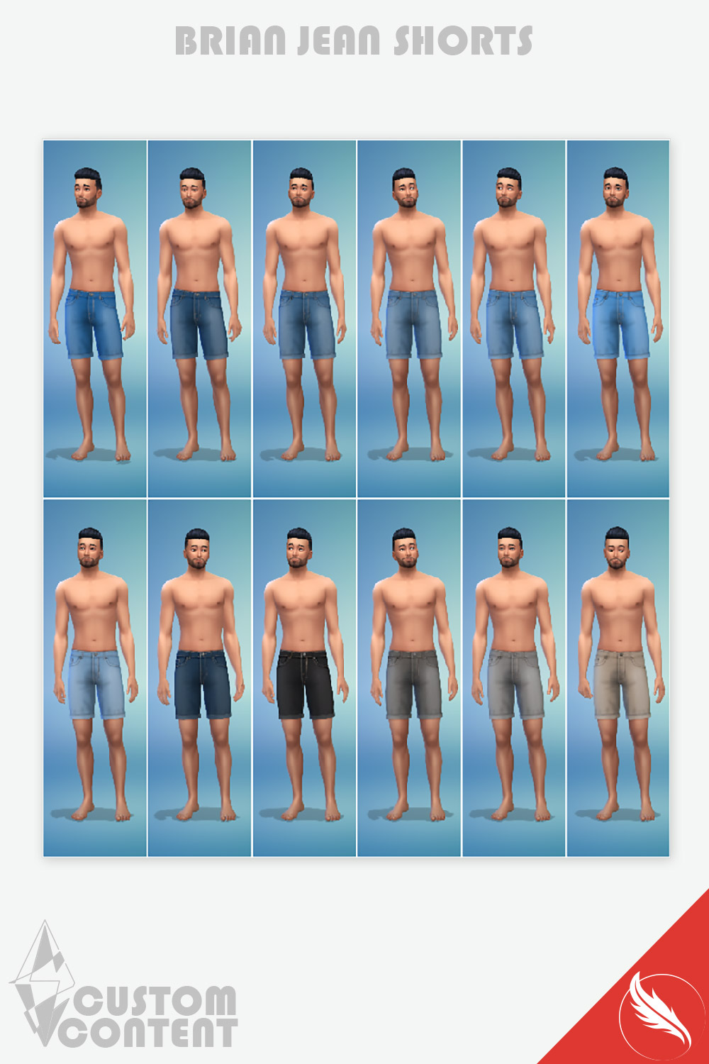The Sims 4 CC Male Shorts