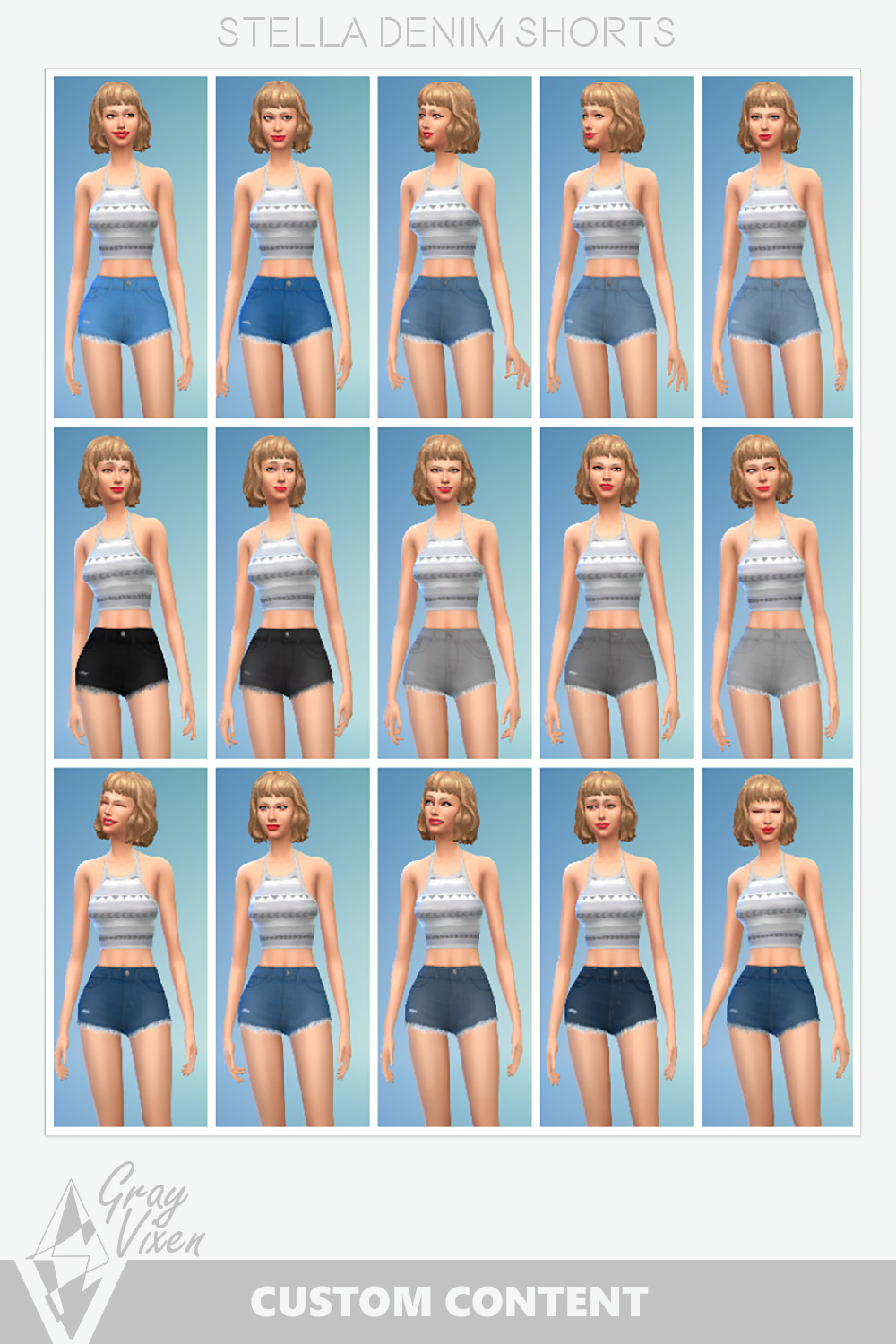 The sims 4 CC Mini Shorts