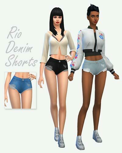 The sims 4 Mini Denim Short