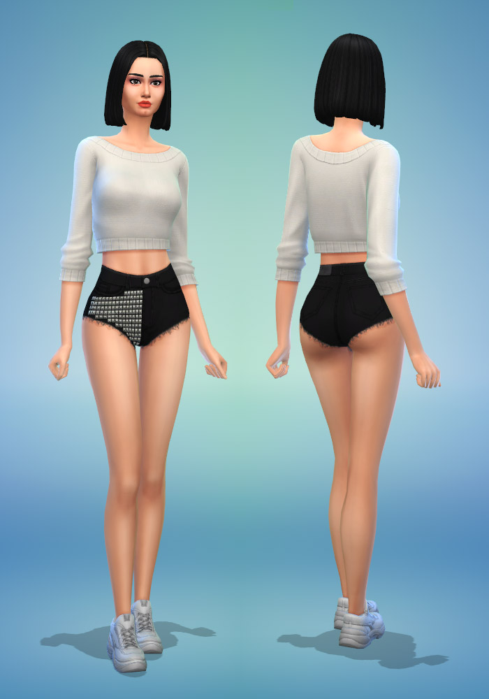 The Sims 4 Rivet Denim Shorts