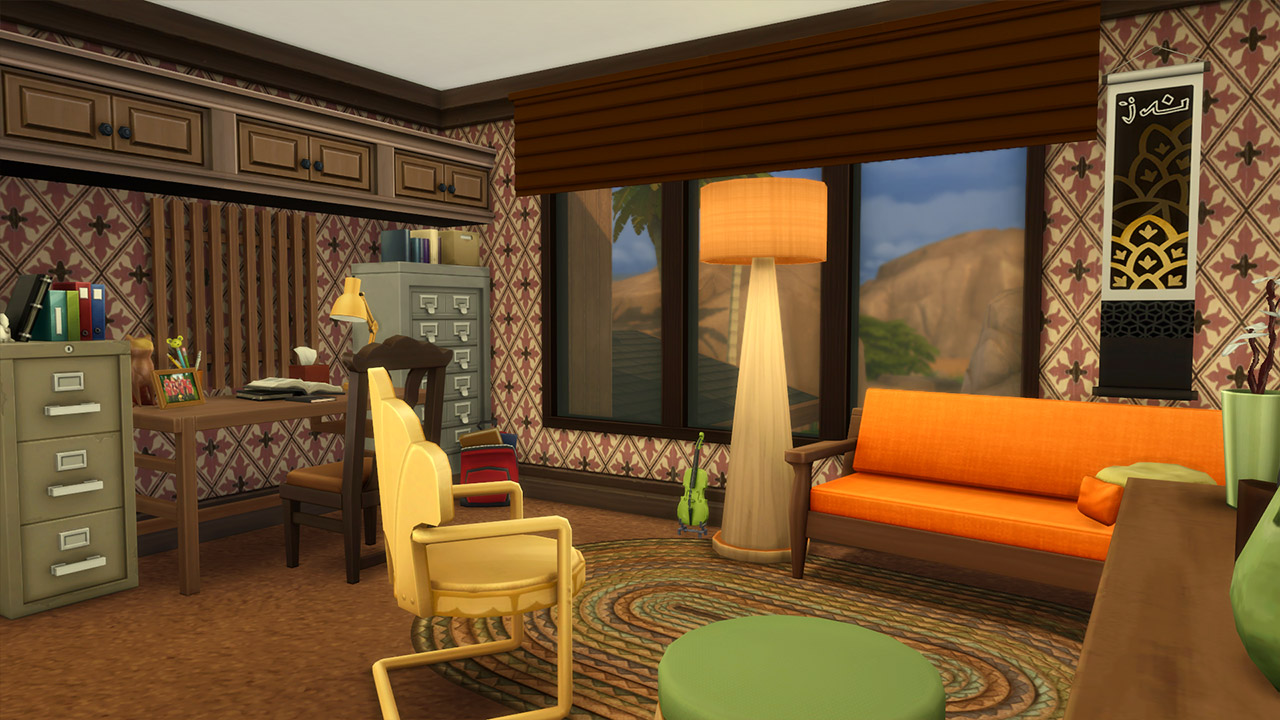The sims 4 70s Family Home Livingroom