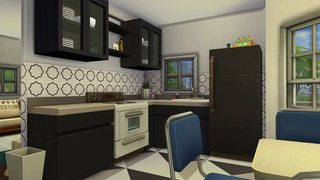 The Sims 4 Stylish Starter Home Kitchen