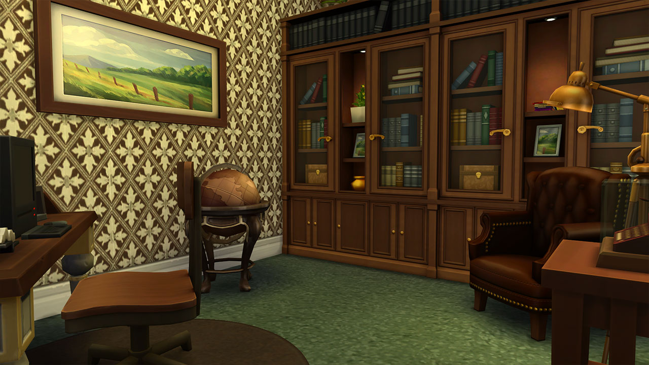 The Sims 4 The Waldo Manor Office