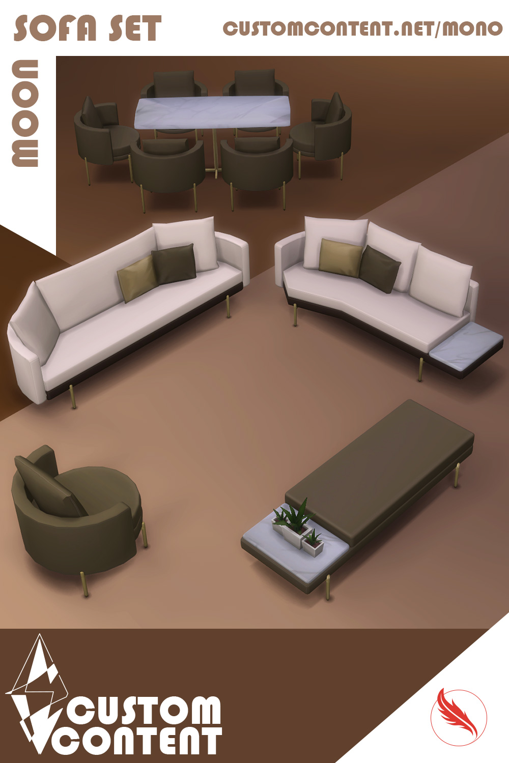 The Sims 4 Sofa Set Custom Content