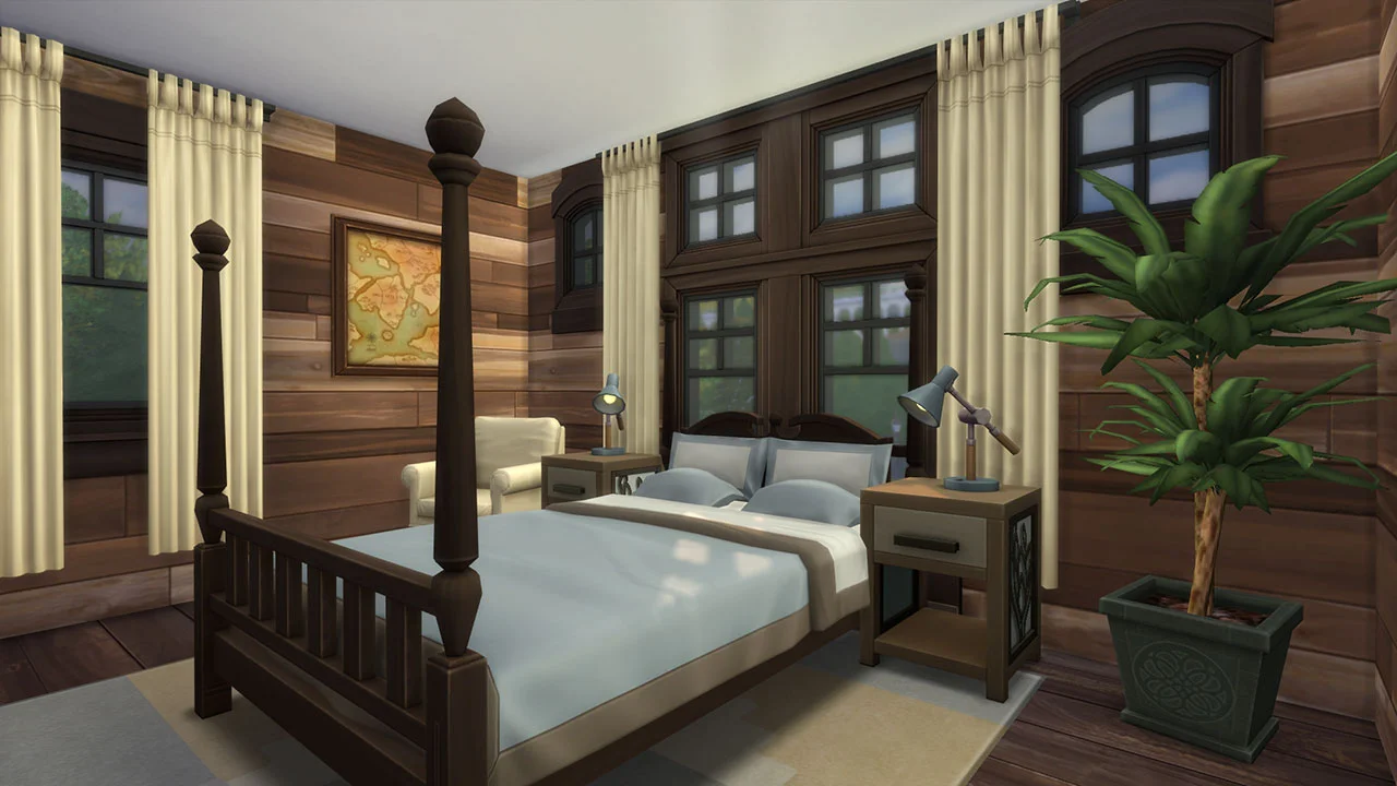 the sims 4 lake house bedroom