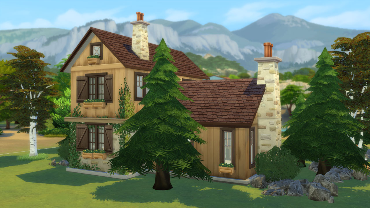 The sims 4 Forest Cottage Lots