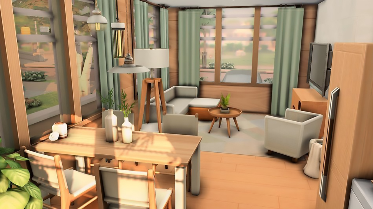 The Sims 4 Modern Tiny Home Livingroom