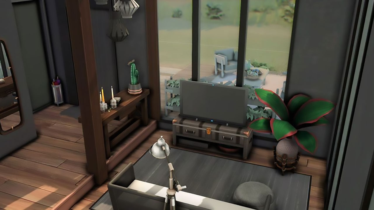 The sims 4 build Scandinavian House Livingroom