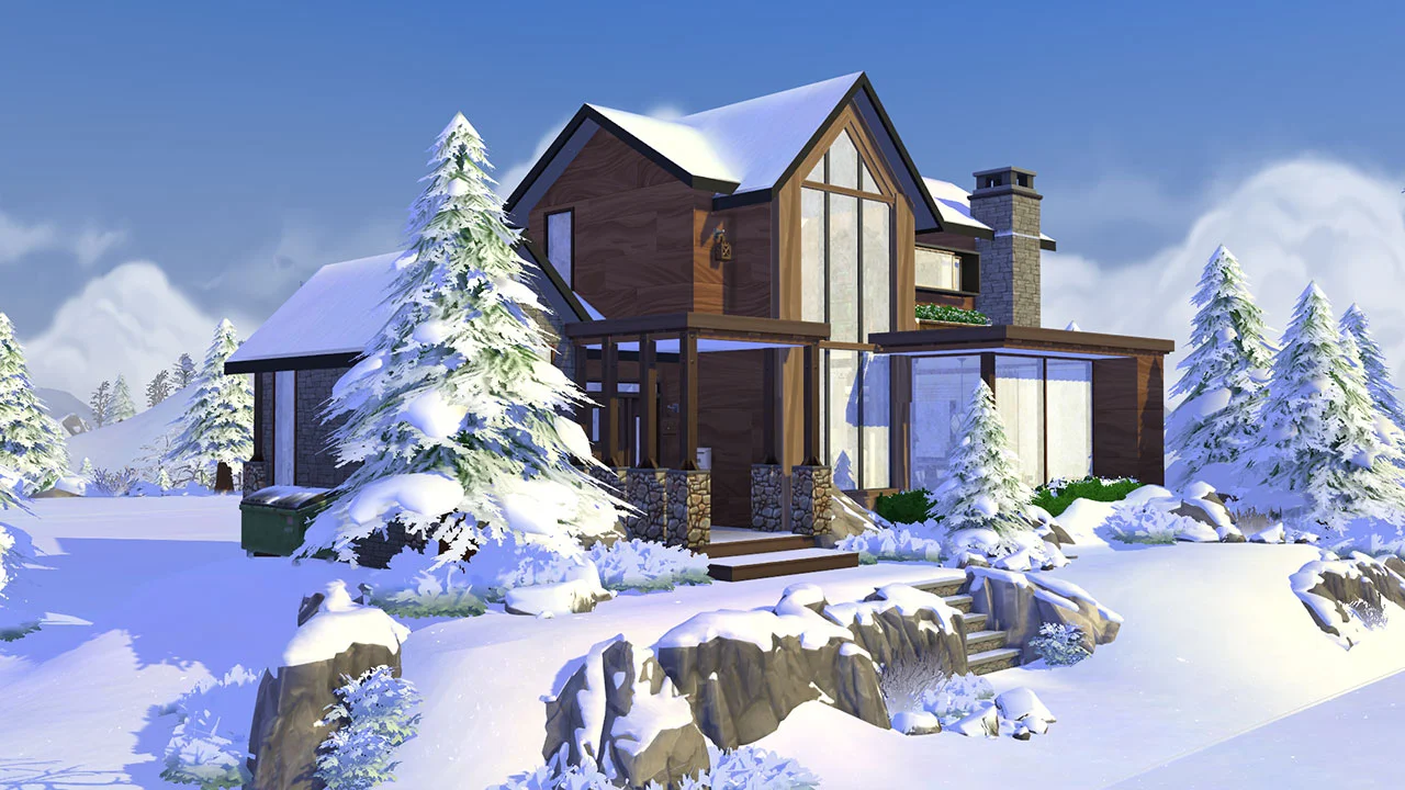 The sims 4 winter chalet lots