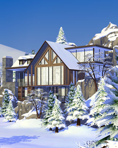 The Sims 4 Winter Mansion