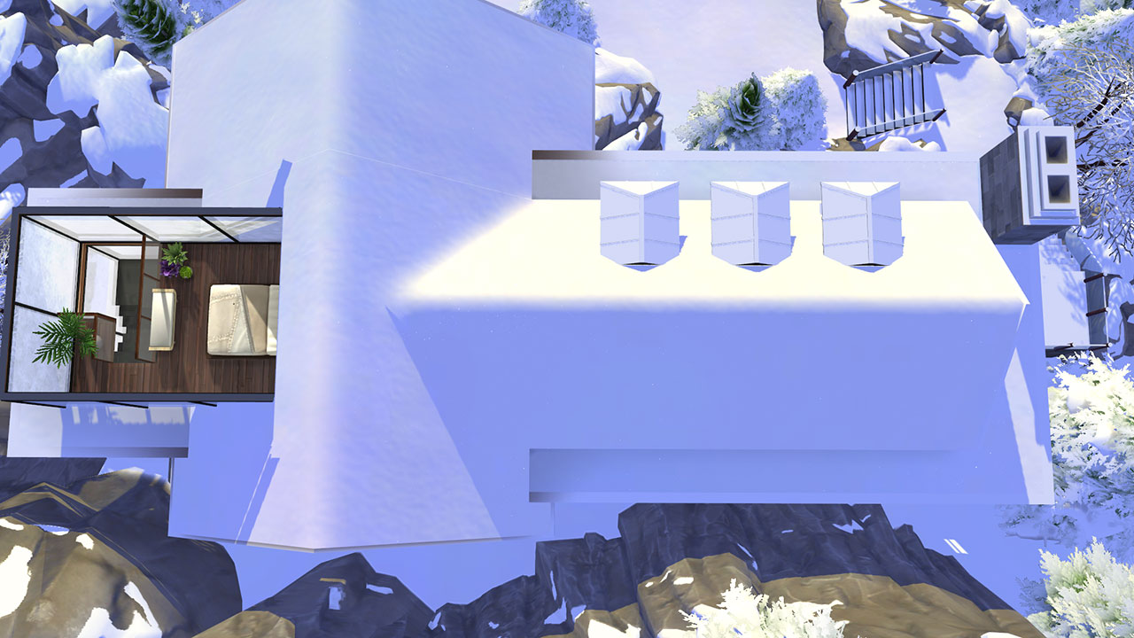 The Sims 4 Winter Mansion Loft
