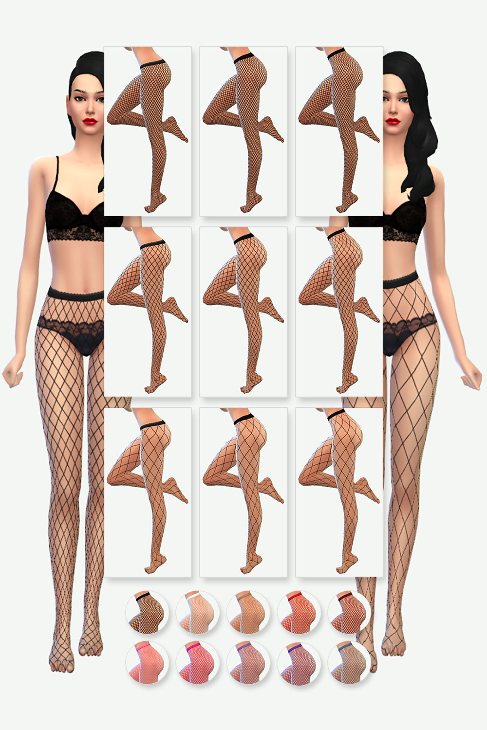 The Sims 4 Fishnet Tights