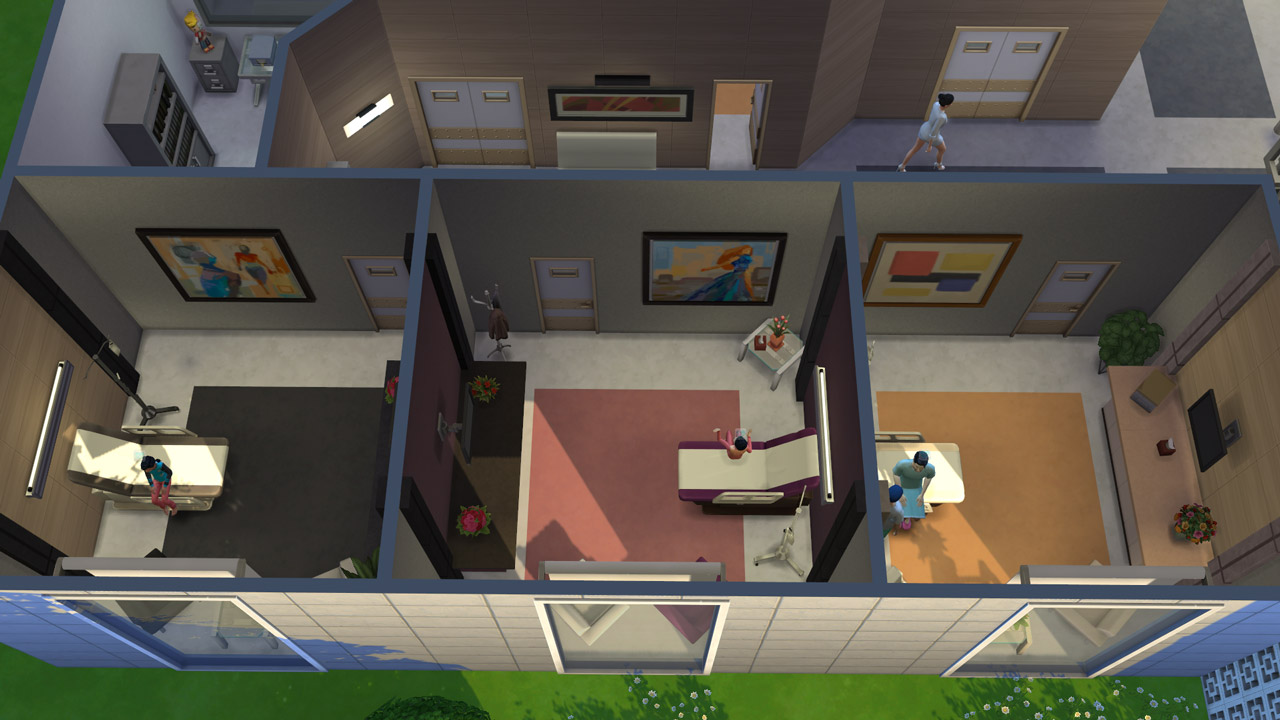 The Sims 4 Hospital Exam Beds