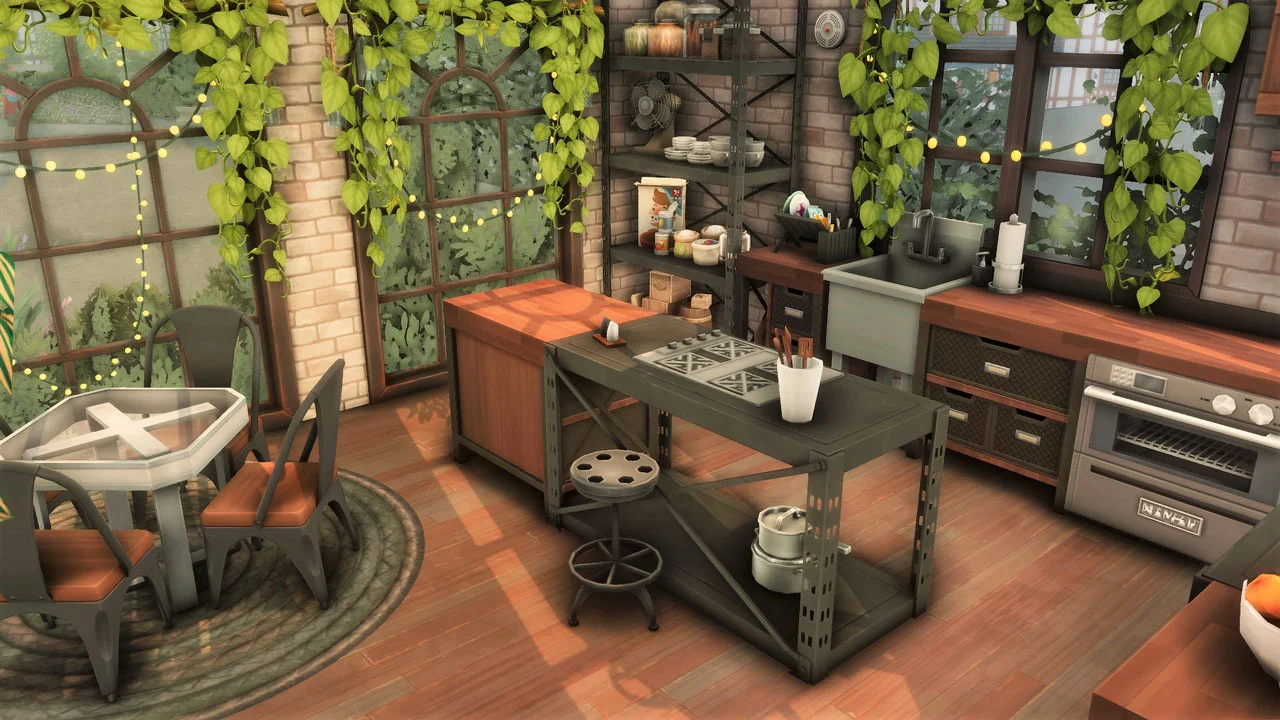 The Sims 4 Behr Brewery Conversion Kitchen