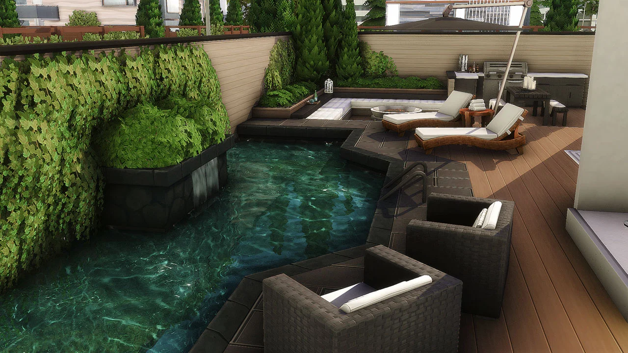 The Sims 4 Designers Home Backyard