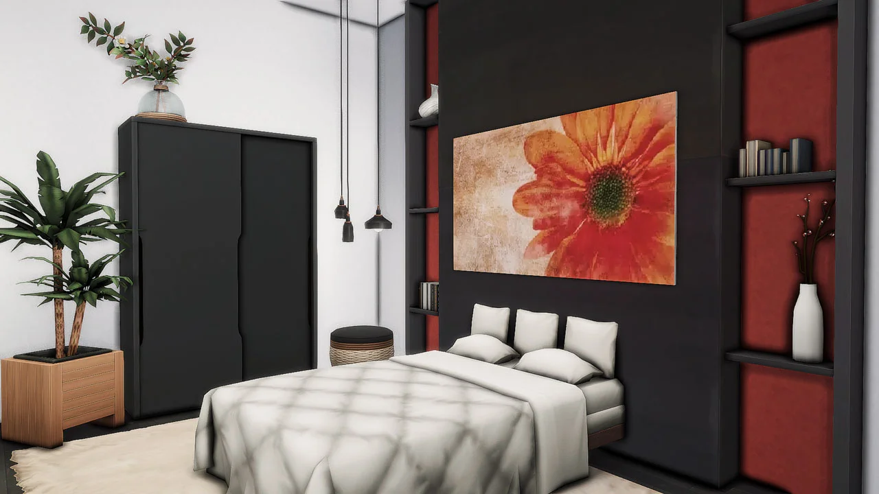 The sims 4 vlogger home bedroom