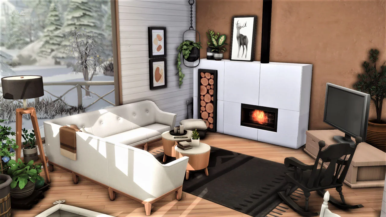 The sims 4 heim livingroom