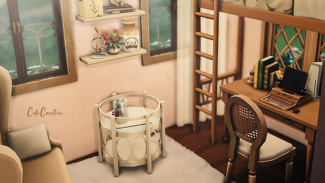 The Sims 4 House Beekeepers Microhome Bedroom