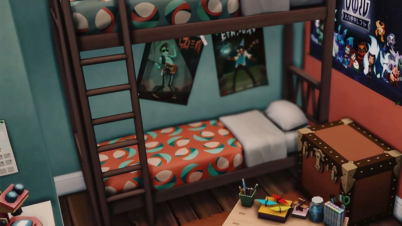 The Sims 4 House On The Hill Bedroom