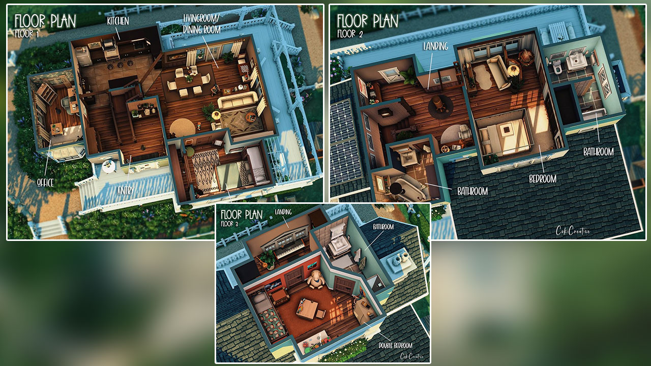 The Sims 4 House On The Hill Floor Plan