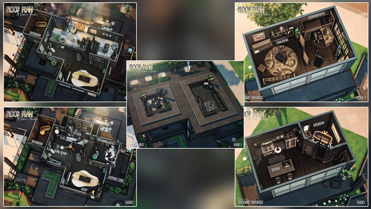 The Sims 4 Modern House Floor Plan