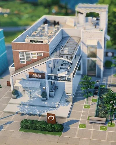 The Sims 4 Restaurant and Nail Salon
