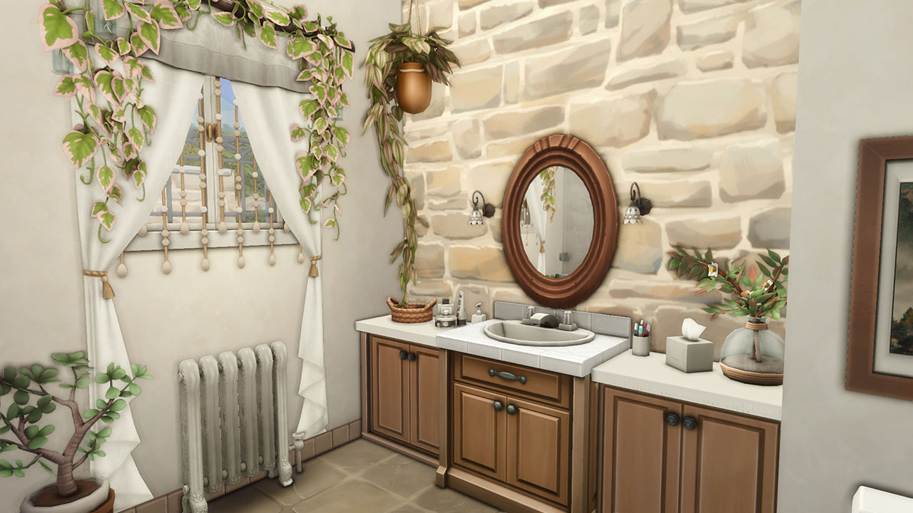 The Sims 4 Tartosan Stone House Bathroom