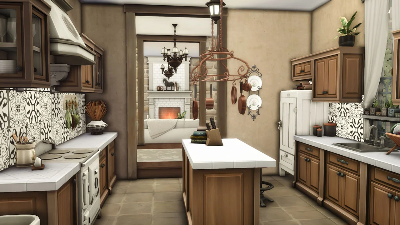 The Sims 4 Tartosan Stone House Kitchen