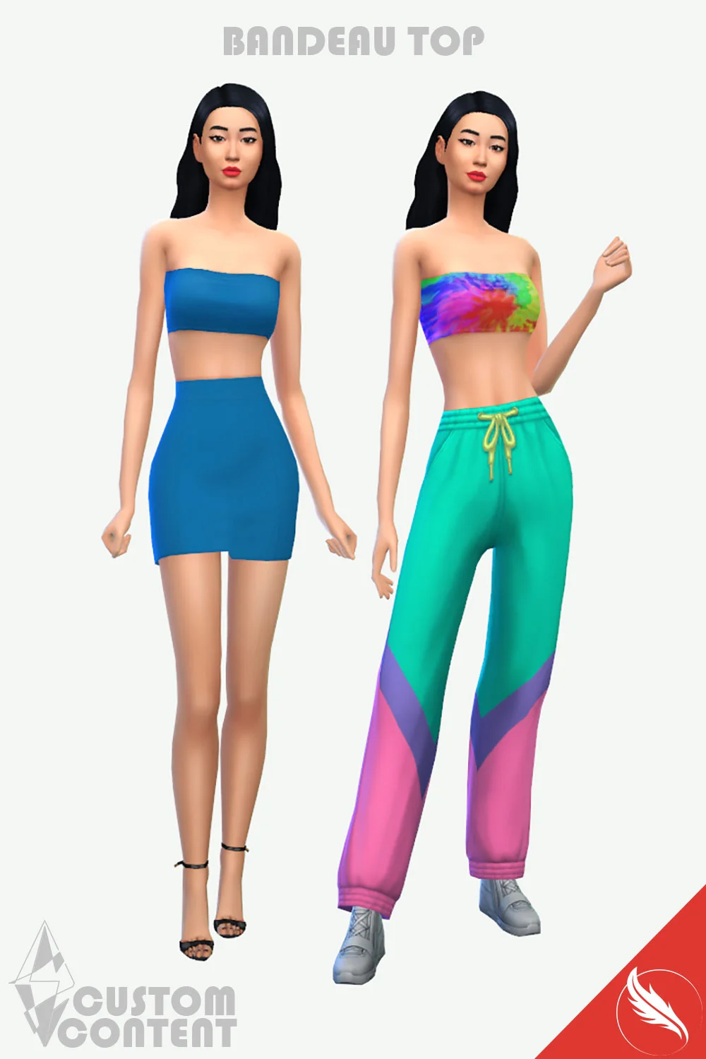 The Sims 4 Bandeau Top Custom Content