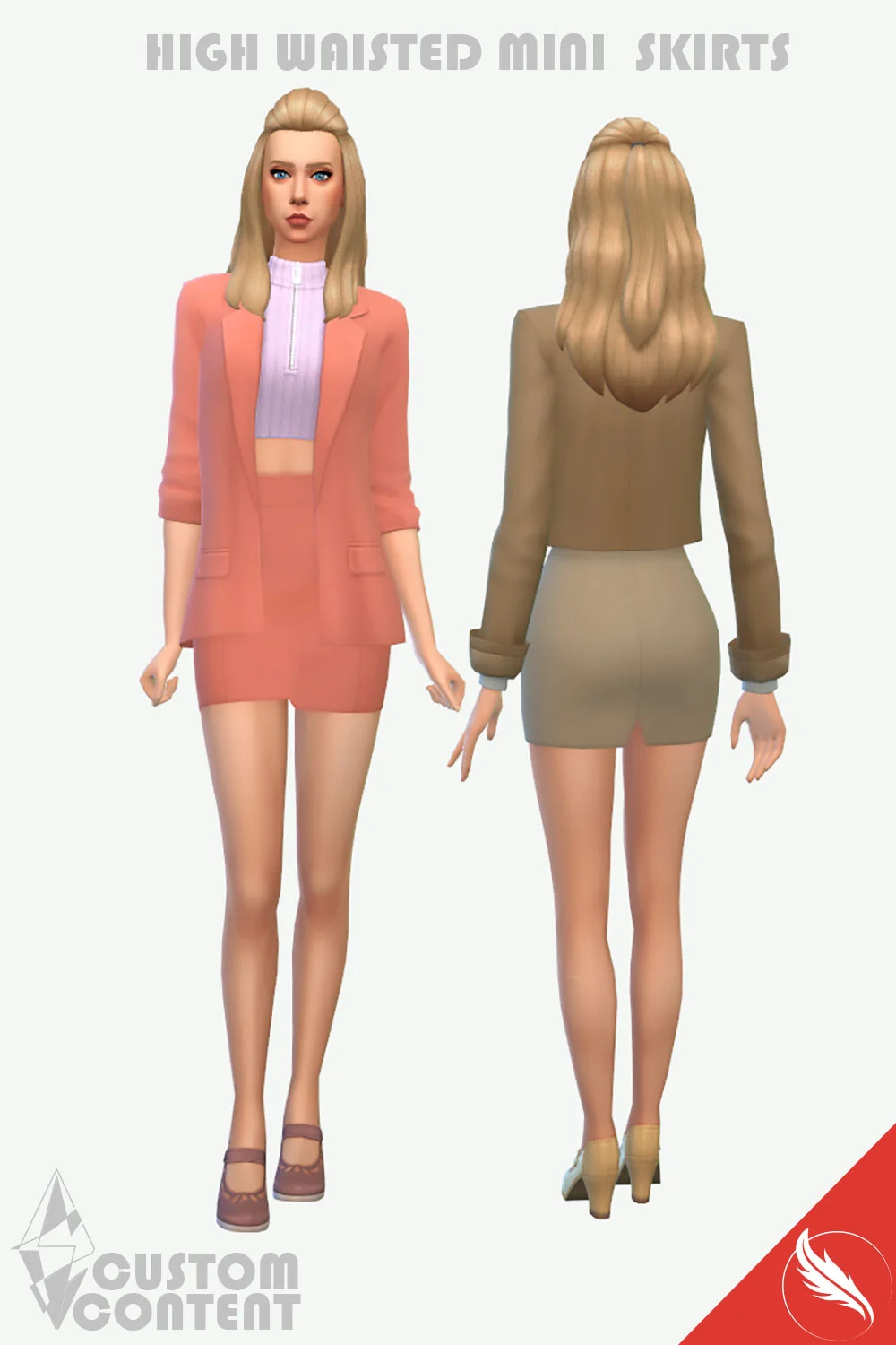 the sims 4 high waist mini skirt